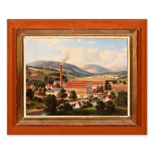 PAINTER OF THE 19TH CENTURY (Czech / Bohemian) - Johann Liebig's weaving mill in Jablonec nad Nisou