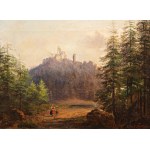 JULIUS THEODOR GRUSS (Czech / Bohemian 1825 - 1865) - Kostomlaty Castle