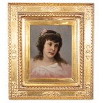 GABRIEL VON MAX (Czech / Bohemian / German 1840 - 1915) - Portrait of a young girl