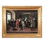 VACLAV BROZIK (Czech / Bohemian 1851 - 1901) - Revenge of the Cavalires of Prague