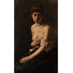 FRANTISEK BOHUMIL DOUBEK (Czech / Bohemian 1865 - 1952) - Girl's half-naked