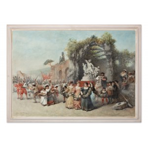 CESARE FELIX DELL'ACQUA (Italia / Italiano 1821 - 1905) - Sfilata cerimoniale