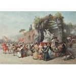 CESARE FELIX DELL'ACQUA (Italia / Italiano 1821 - 1905) - Sfilata cerimoniale
