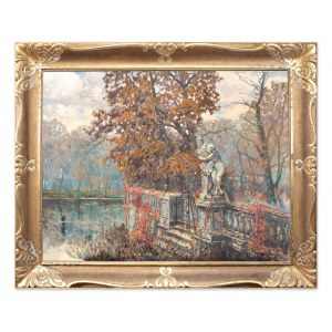 FERDINAND ENGELMULLER (Czech / Bohemian 1867 - 1924) - Autumn park