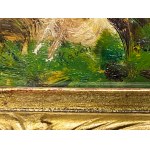 FRANTISEK KAVAN (ceco/boemo 1866-1941) - Paesaggio con salici