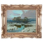 JOSEF ULLMANN (Czech / Bohemian 1870 - 1922) - Winter landscape