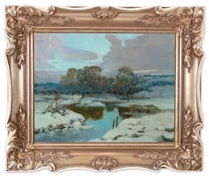 JOSEF ULLMANN (Czech / Bohemian 1870 - 1922) - Winter landscape