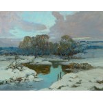 JOSEF ULLMANN (Czech / Bohemian 1870 - 1922) - Winter landscape