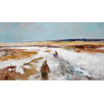 KAREL JAN SIGMUND (ceco/boemo 1897 - 1959) - Strada innevata