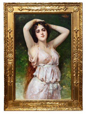 NATHANIEL SICHEL (Germany / German 1843 - 1907) - The girl from Tanagra