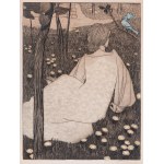 VOJTECH PREISSIG (Czech / Bohemian 1873 - 1944) - Bluebird
