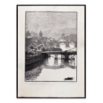 FRANTISEK KOBLIHA (Czech / Bohemian 1877 - 1962) - Vltava with bridges (from the cycle Prague)