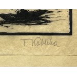 FRANTISEK KOBLIHA (Czechy 1877 - 1962) - Wełtawa z mostami (z cyklu Praga)