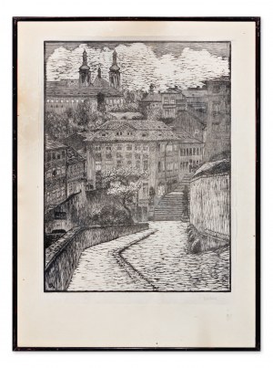 FRANTISEK KOBLIHA (Czech / Bohemian 1877 - 1962) - From Hradcany