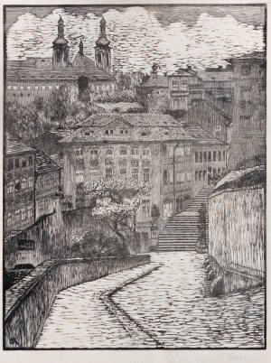 FRANTISEK KOBLIHA (Czech / Bohemian 1877 - 1962) - From Hradcany