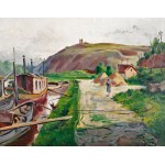 FRANTISEK VIKTOR MOKRY (Czech / Bohemian 1892 - 1975) - View of the ruins of Baba in Dejvice