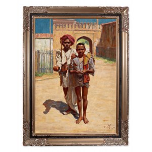OTAKAR CILA (Czech / Bohemian 1894 - 1977) - Indian beggars