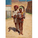 OTAKAR CILA (Czech / Bohemian 1894 - 1977) - Indian beggars