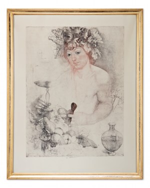 JIRI ANDERLE (Czech / Bohemian 1936) - Bacchus (after Carravagio)