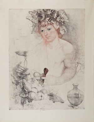 JIRI ANDERLE (Czech / Bohemian 1936) - Bacchus (after Carravagio)