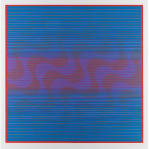 Julian Stanczak (1928 Borownica - 2017 Seven Hills, Ohio), Solemn Wave.