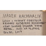 Marek Rachwalik (b. 1986), Logo and typical viewer of a band trawling psychedelic sludge stoner doom metal, 2017