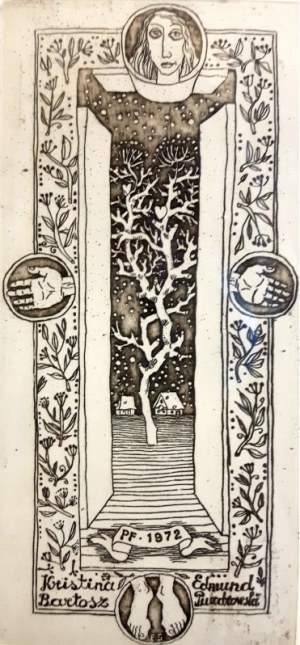 Eidrigevicius Stasys, Exlibris Kristina Bartosz Edmund Puzdrowski