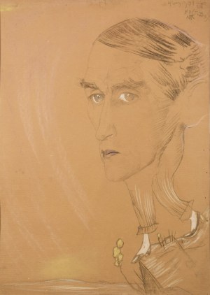 Stanisław Ignacy Witkiewicz WITKACY (1885-1939), Głowa na nóżkach - Portret J.W. Pakowskiego