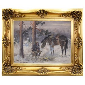 Jerzy KOSSAK (1886-1955), Postój, przed 1939