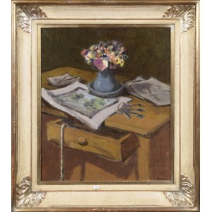 Robert PIKELNY (1904-1986), Blumen in einer Vase und Schlüssel