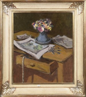 Robert PIKELNY (1904-1986), Kwiaty w wazonie i klucze