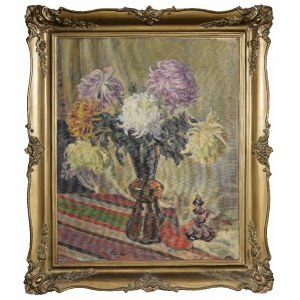 Ignacy PIEŃKOWSKI (1877-1948), Chryzantemy w wazonie