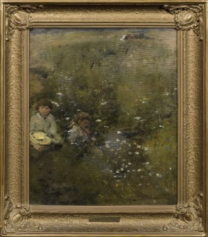 Kazimierz Teofil POCHWALSKI (1855-1940), Dzieci w ogrodzie