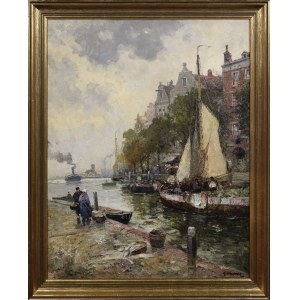 Karl Theodor WAGNER (1856-1921), View of Rotterdam