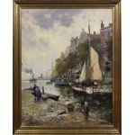 Karl Theodor WAGNER (1856-1921), Widok Rotterdamu