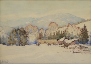 Józef SEREDYŃSKI (1888-1954), Rabka zimą, 1944