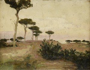 Iwan TRUSZ (1869-1940), Pejzaż z piniami