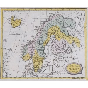 MAPA SKANDYNAWII, John Barlow, 1807