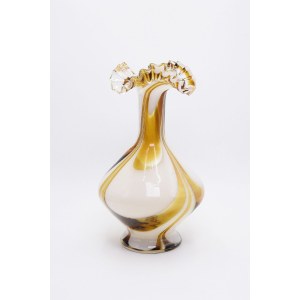 JÓZEFINA Glassworks, Vase with fluted spout
