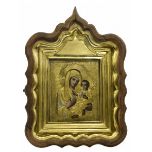 Ikona - Matka Boża Tychwińska - w kiocie