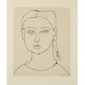 Tadeusz KULISIEWICZ (1899-1988), Portret dziewczyny, 1982