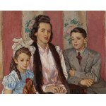 Józef Mehoffer (1869 Ropczyce - 1946 Wadowice), Portret rodziny de la Burdé, 1941