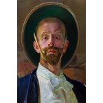 Jacek Malczewski (1854 Radom - 1929 Kraków), Autoportret z czaszką, 1908
