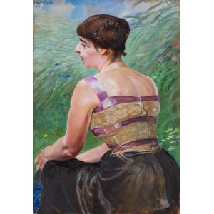 Jacek Malczewski (1854 Radom - 1929 Kraków), Portret kobiety, 1919