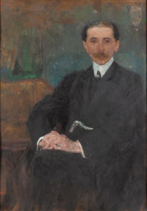 Olga Boznańska (1865 Kraków - 1940 Paryż), Portret mężczyzny, 1909