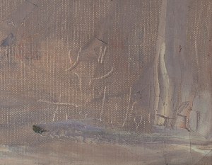 Włodzimierz Terlikowski (1873 Poraj k. Łodzi - 1951 Paryż), Kwiaty w zielonym wazonie, 1923