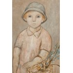 Tadeusz Makowski (1882 Oświęcim - 1932 Paryż), Dziewczynka z koszem kwiatów (“Fillette au panier de fleurs”), około 1927