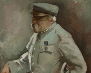 Antoni Grabarz (1904 Warszawa - 1965 Bydgoszcz), Portret marszałka Józefa Piłsudskiego, 1935