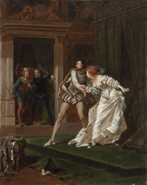 Władysław Bakałowicz (1833 Chrzanów - 1903 Paryż), Scena dworska