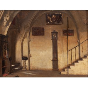 Władysław Czachórski (1850 Lublin - 1911 Monachium), Wnętrze klasztoru (schody)